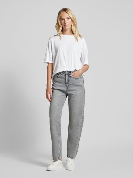 VILA Straight fit jeans in 5-pocketmodel, model 'VIKELLY' Lichtgroen - 1