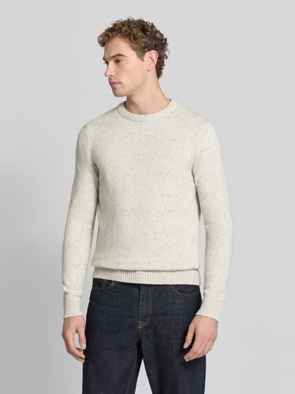 Marc O'Polo Pullover mit Tweed-Struktur Offwhite 4