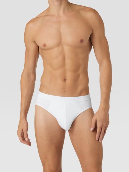 Mey Slip met logoband Wit - 1