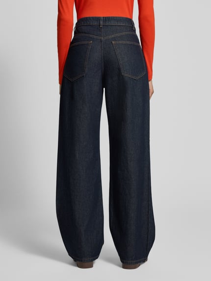 Jake*s Casual Wide Fit Jeans mit Eingrifftaschen Dunkelblau 5