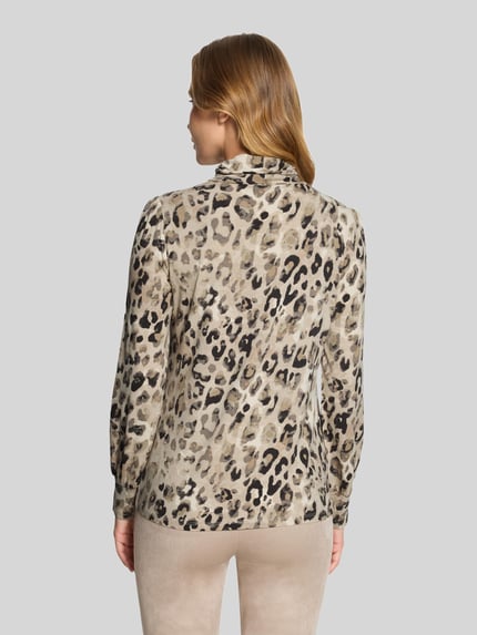 Betty Barclay Langarmshirt mit Mock Neck Beige 5