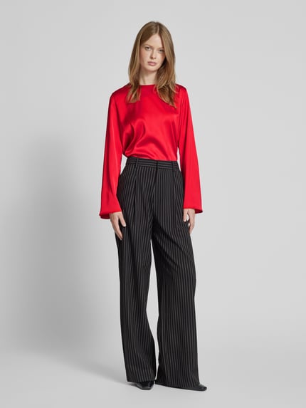 Jake*s Collection Bluzka o kroju oversized z satyny Czerwony 1