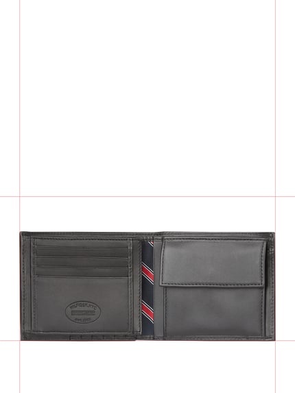 Tommy Hilfiger Portemonnee van leer met logo-applicatie Zwart - 4