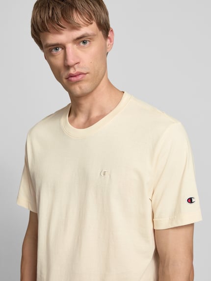 Champion T-Shirt mit Logo-Stitching Modell 'ICONS' Offwhite 3