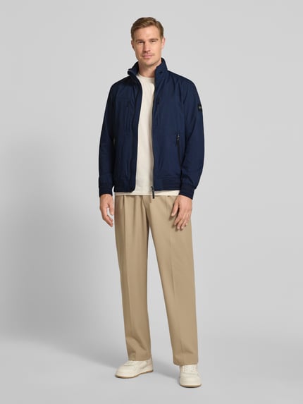 Tom Tailor Regular Fit Funktionsjacke mit Schalkragen Marine 1