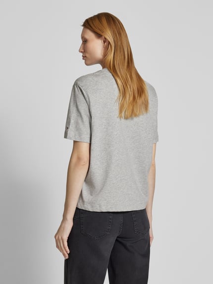 Tommy Hilfiger T-shirt van zuiver katoen Middengrijs - 5