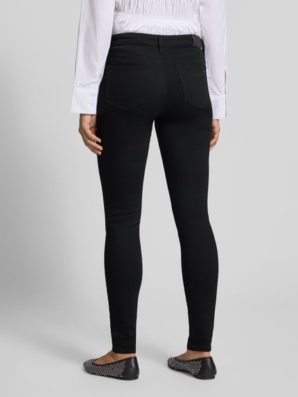 Tommy Jeans jeansy o kroju skinny fit z mieszanki bawełny model 'NORA' Antracytowy 5