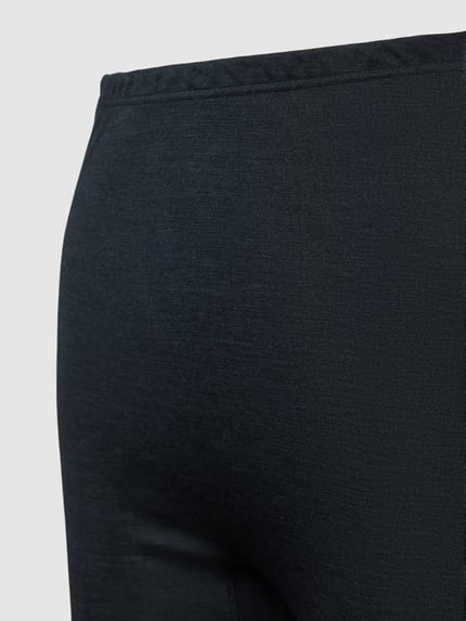 HANRO Kalesony długie o kroju slim fit z mieszanki wełny i jedwabiu Czarny 2