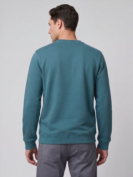 ARMEDANGELS Sweatshirt mit dezentem Logo-Detail Petrol 5