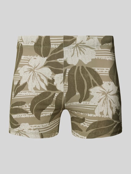 O'Neill Skinny Fit Badeshorts mit Label-Print Oliv 1