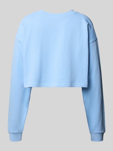 Calvin Klein Underwear Góra od piżamy krótka z wyhaftowanym logo Jasnoniebieski 3