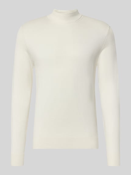 Rollkragenpullover mit Viskose-Anteil Shop The Look MANNEQUINE