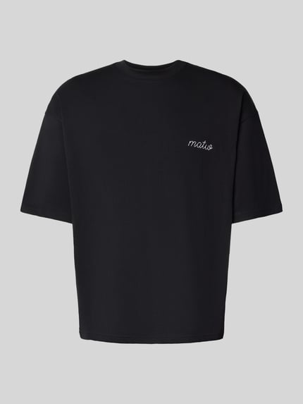 REVIEW X MATW T-Shirt mit Label-Stitching Black 2