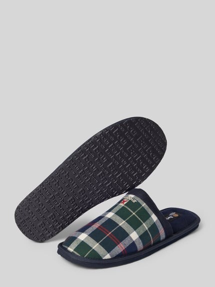 Barbour Kapcie z miękką wkładką Butelkowy zielony 4