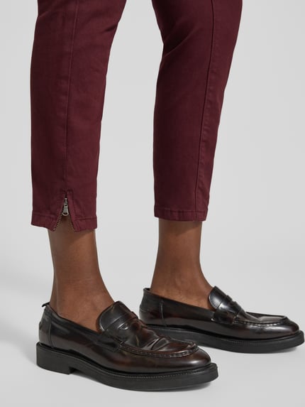 Buena Vista Stoffen broek met 5-pocketmodel Bordeaux - 3