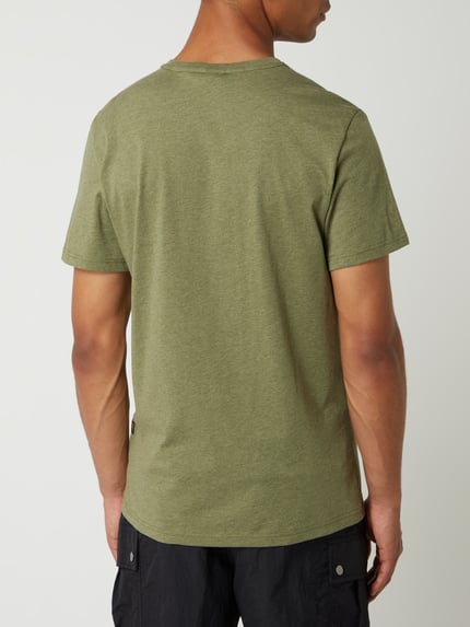G-Star RAW Regular fit t-shirt van puur katoen Olijfgroen gemêleerd - 5