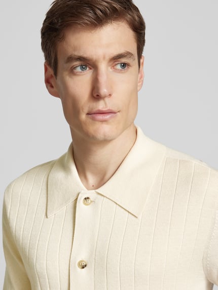 Tiger of Sweden Freizeithemd aus Woll-Mix mit Strukturmuster Modell 'Araawen' Offwhite 3