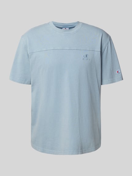 Champion T-Shirt mit Logo-Badge Hellblau 2