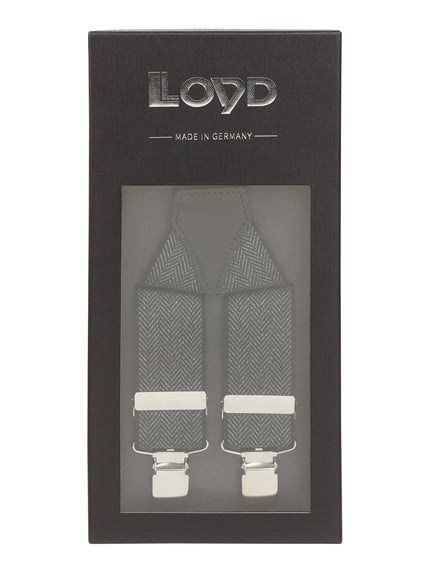 LLOYD Men's Belts Hosenträger mit Strukturmuster Black 3