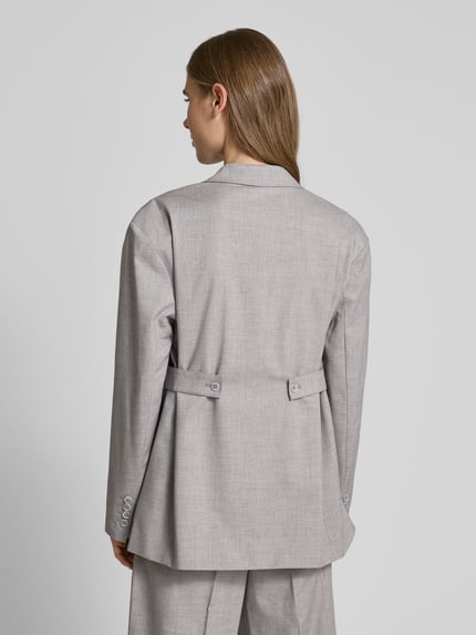 LeGer Blazer met reverskraag, model 'Jale' - LeGer Studio-collectie Lichtgrijs - 5