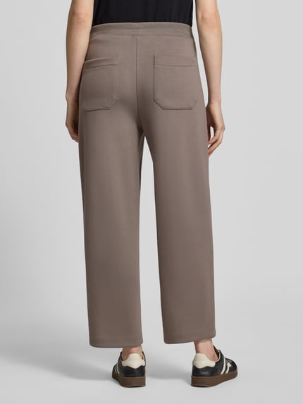 OPUS Regular Fit Sweathose mit Teilungsnähten Taupe 5