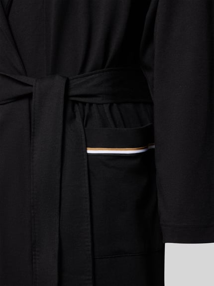 BOSS Bademantel mit Kontrasttaschenabschluss Black 2