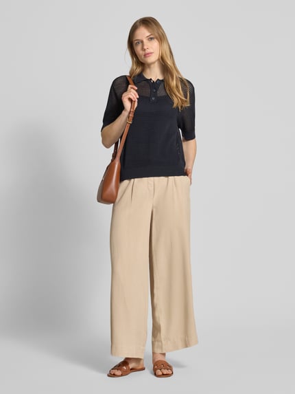 IVY OAK Poloshirt mit Lochstickerei Modell 'FLO' Marine 1