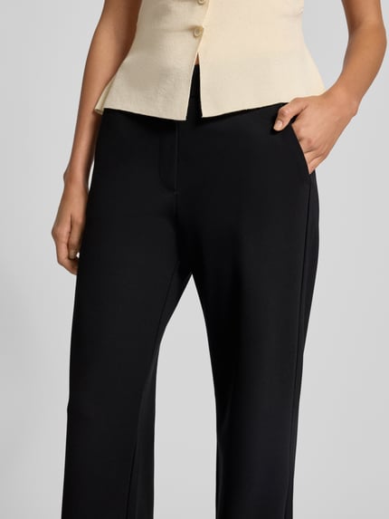 MAC Loose fit stoffen broek van viscosemix, model 'Chiara' Zwart - 3