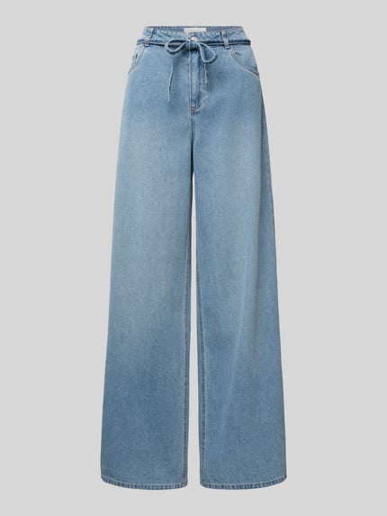 NOISY MAY® Loose Fit Jeans mit Bindegürtel Modell 'MAISY' Hellblau 2