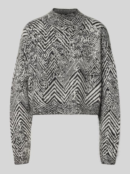 Oversized Strickpullover aus Mohair-Woll-Mix Modell 'FACLINA' Shop The Look MANNEQUINE