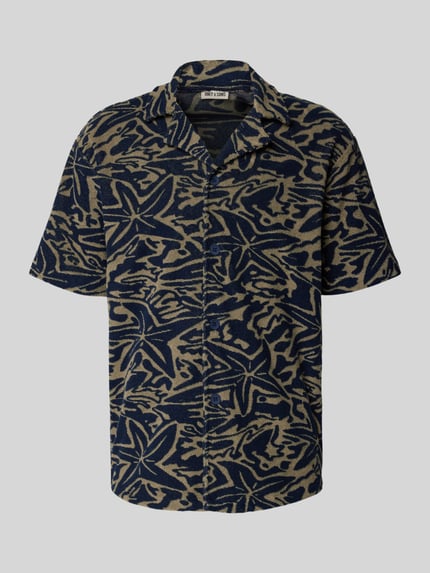 ONLY & SONS Relaxed Fit Freizeithemd aus Frottee 'SEARL' Dunkelblau 2