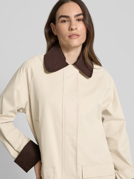 Neo Noir Hemdjacke mit Leistentaschen Modell 'Anastacia' Beige 3