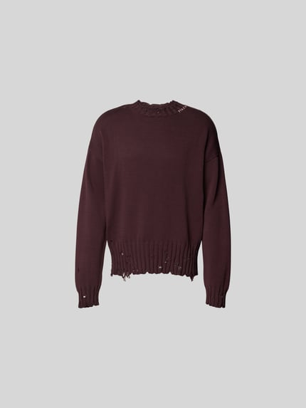 Pullover met gaatjesmotief Shop The Look MANNEQUINE