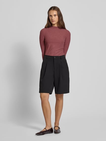 ONLY Slim Fit Langarmshirt mit Viskose-Anteil Modell 'LEMMA' Altrosa 1