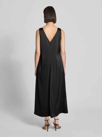 Gestuz Midi-jurk met V-hals, model 'jessie' Zwart - 5