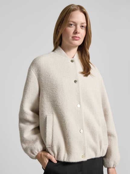 s.Oliver BLACK LABEL Relaxed fit blouson met all-over motief Kit - 3