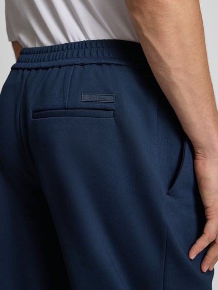 CK Calvin Klein Slim Tapered Fit Stoffhose mit Bundfalten Marine 3