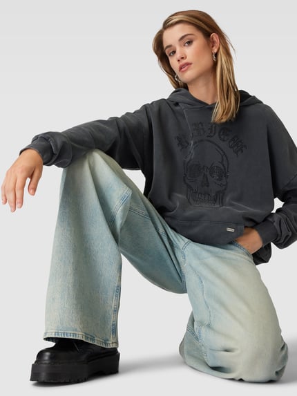 REVIEW Baggy Jeans im Used Look Bleu 3