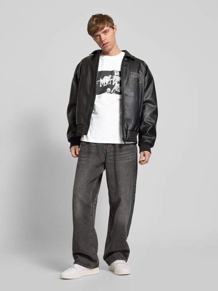 REVIEW X MATW T-Shirt mit Label-Print Weiss 1