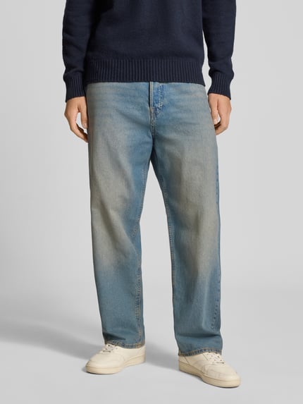 JACK & JONES Loose Fit Jeans mit 5-Pocket-Design Modell 'ALEX' Hellblau 4