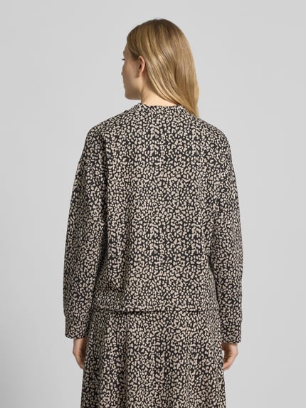 Milano Italy Gebreide pullover met opstaande kraag Grafiet - 5