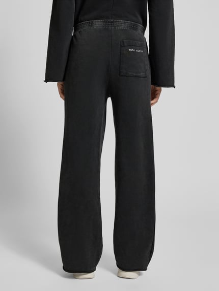 esmé studios Jogpants in unifarbenem Design Modell 'Palma' Black 5