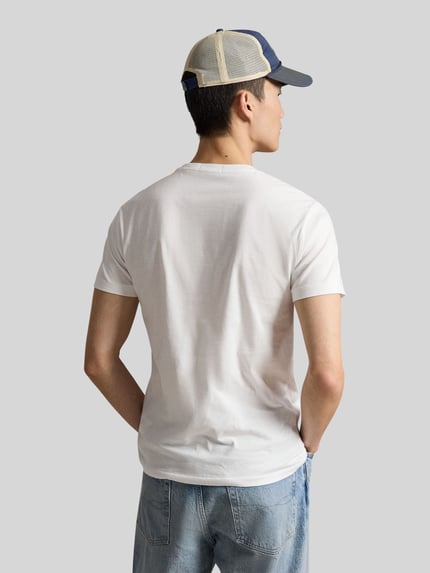 Polo Ralph Lauren Slim Fit T-Shirt mit Polo Bear Print Weiss 5