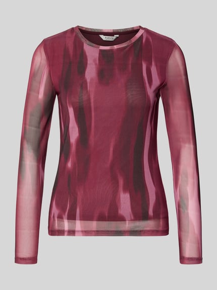b.young Longsleeve mit Rundhalsausschnitt Modell 'Paloma' Hellgrau 2