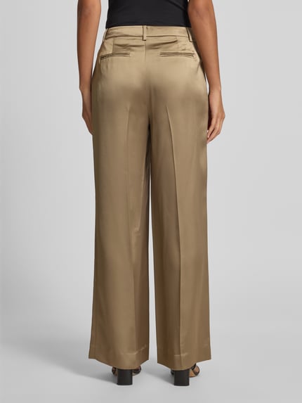 Lauren Ralph Lauren Cocktailhose mit gelegten Falten Modell 'Kirahn' Mittelbraun 5