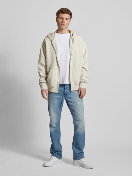 G-Star RAW Straight fit jeans met labelpatch, model 'Mosa' Blauw - 1