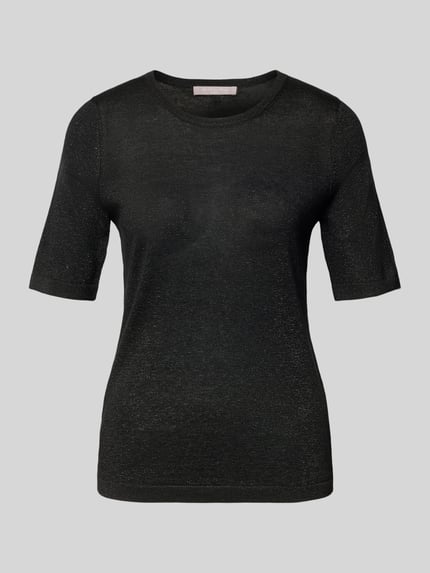 Christian Berg Woman Selection Strickpullover mit gerippten Abschlüssen Black 2