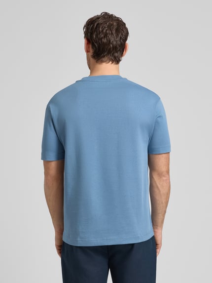 Marc O'Polo Relaxed Fit T-Shirt aus reiner Baumwolle Blau 5