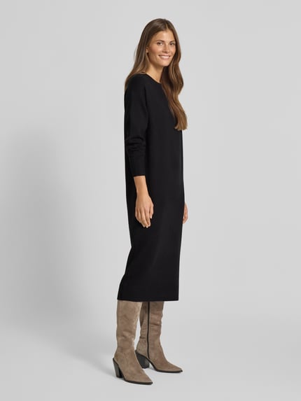 Christian Berg Woman Strickkleid mit Rundhalsausschnitt Black 1