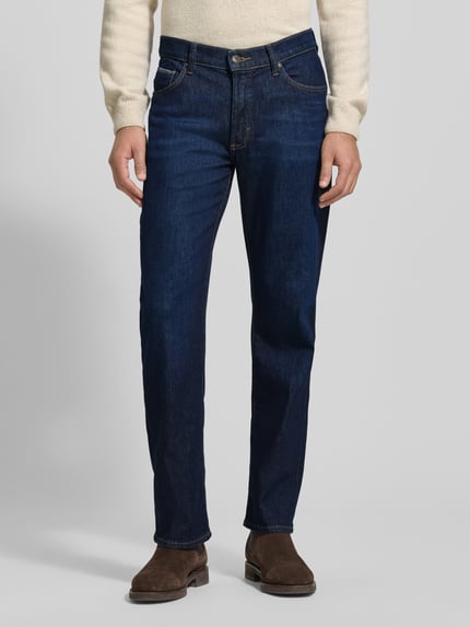 Brax Jeans o kroju comfort fit z kieszeniami wpuszczanymi model 'Clint' Ciemnoniebieski 4